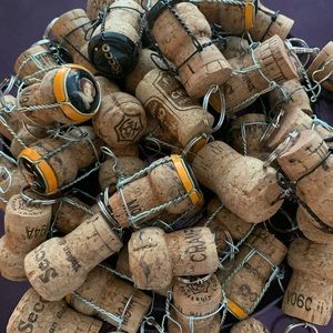 44 Champagne Corks Witb Keychain Piece